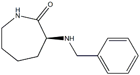 (3S)-3-(ベンジルアミノ)ヘキサヒドロ-2H-アゼピン-2-オン 化学構造式