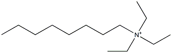 オクチルトリエチルアミニウム 化学構造式