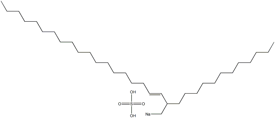 Sulfuric acid 2-dodecyl-3-henicosenyl=sodium ester salt