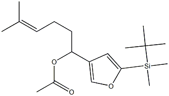 Acetic acid 1-[5-(tert-butyldimethylsilyl)-3-furyl]-5-methyl-4-hexenyl ester