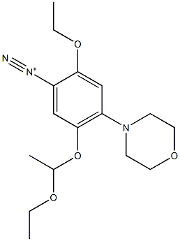 4-Morpholino-2-ethoxy-5-(1-ethoxyethoxy)benzenediazonium