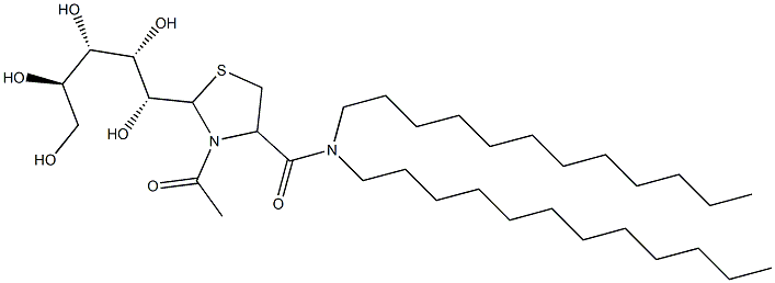 3-Acetyl-N,N-didodecyl-2-[(1R,2S,3S,4R)-1,2,3,4,5-pentahydroxypentyl]thiazolidine-4-carboxamide
