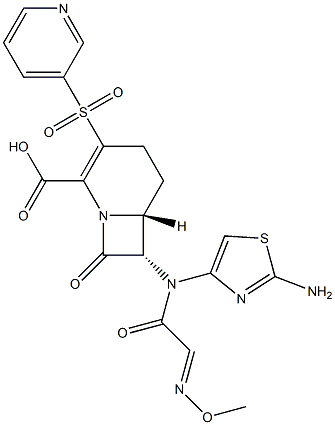 (6R,7S)-3-((3-Pyridyl)sulfonyl)-8-oxo-7-[(2-aminothiazol-4-yl)(methoxyimino)acetylamino]-1-azabicyclo[4.2.0]oct-2-ene-2-carboxylic acid