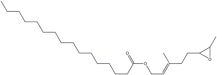 Hexadecanoic acid 5-(3-methyloxiran-2-yl)-3-methyl-2-pentenyl ester