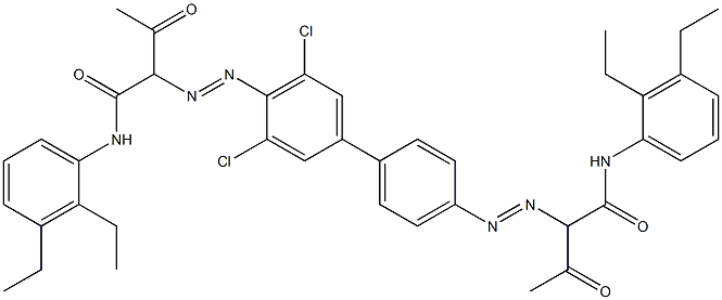 4,4'-Bis[[1-(2,3-diethylphenylamino)-1,3-dioxobutan-2-yl]azo]-3,5-dichloro-1,1'-biphenyl