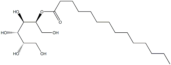 L-マンニトール2-テトラデカノアート 化学構造式