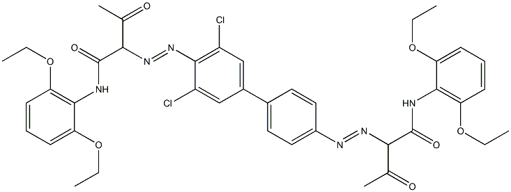 4,4'-Bis[[1-(2,6-diethoxyphenylamino)-1,3-dioxobutan-2-yl]azo]-3,5-dichloro-1,1'-biphenyl