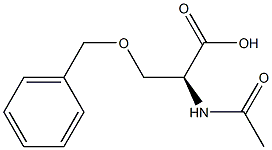 N-アセチル-O-ベンジルセリン 化学構造式