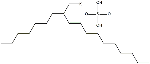 Sulfuric acid 2-heptyl-3-dodecenyl=potassium ester salt