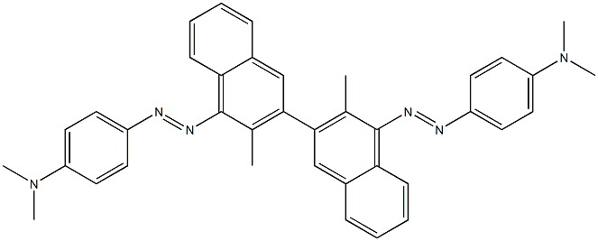 4,4'-Bis(4-dimethylaminophenylazo)-3,3'-dimethyl-2,2'-binaphthalene