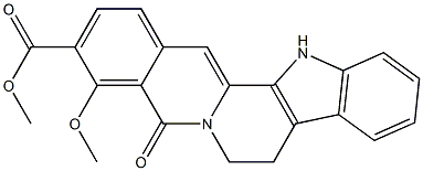 5,7,8,13-Tetrahydro-5-oxo-4-methoxybenz[g]indolo[2,3-a]quinolizine-3-carboxylic acid methyl ester