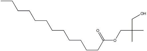Tridecanoic acid 3-hydroxy-2,2-dimethylpropyl ester Structure