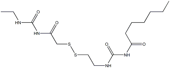 1-Heptanoyl-3-[2-[[(3-ethylureido)carbonylmethyl]dithio]ethyl]urea