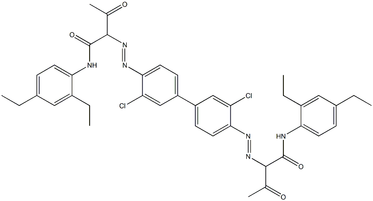 4,4'-Bis[[1-(2,4-diethylphenylamino)-1,3-dioxobutan-2-yl]azo]-3,3'-dichloro-1,1'-biphenyl