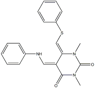 5,6-Dihydro-6-phenylthiomethylene-5-phenylaminomethylene-1,3-dimethylpyrimidine-2,4(1H,3H)-dione