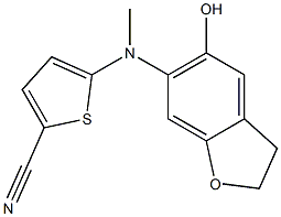 5-[[(2,3-Dihydro-5-hydroxybenzofuran)-6-yl]methylamino]thiophene-2-carbonitrile