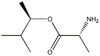 (R)-2-アミノプロパン酸(R)-1,2-ジメチルプロピル 化学構造式