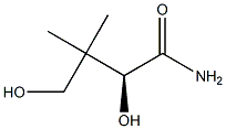 (S)-2,4-ジヒドロキシ-3,3-ジメチルブタンアミド 化学構造式