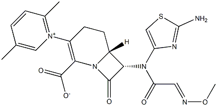(6R,7S)-7-[(2-Aminothiazol-4-yl)(methoxyimino)acetylamino]-8-oxo-3-[(2,5-dimethylpyridin-1-ium)-1-yl]-1-azabicyclo[4.2.0]oct-2-ene-2-carboxylate