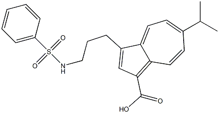 6-Isopropyl-3-[3-(phenylsulfonylamino)propyl]azulene-1-carboxylic acid