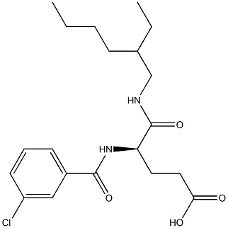 (R)-4-(3-Chlorobenzoylamino)-5-oxo-5-(2-ethylhexylamino)valeric acid