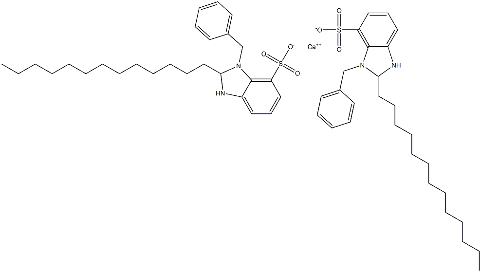 Bis(1-benzyl-2,3-dihydro-2-tridecyl-1H-benzimidazole-7-sulfonic acid)calcium salt