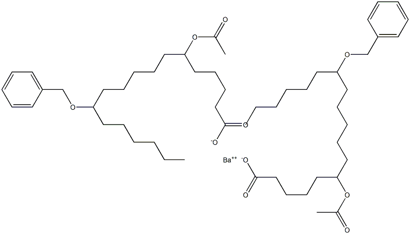Bis(12-benzyloxy-6-acetyloxystearic acid)barium salt