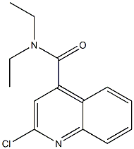 N,N-Diethyl-2-chloroquinoline-4-carboxamide Structure