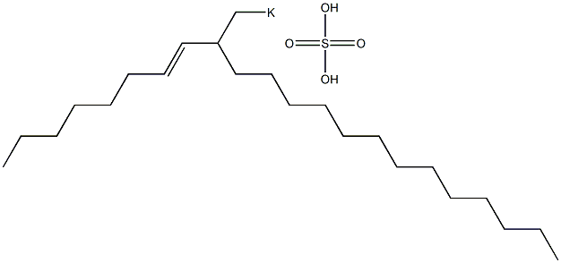 Sulfuric acid 2-(1-octenyl)pentadecyl=potassium ester salt