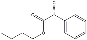 [R,(-)]-クロロフェニル酢酸ブチル 化学構造式