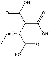 [R,(+)]-1,1,2-ブタントリカルボン酸 化学構造式