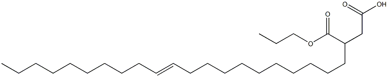 3-(11-ヘニコセニル)こはく酸1-水素4-プロピル 化学構造式