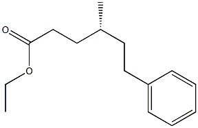 [R,(+)]-4-Methyl-6-phenylhexanoic acid ethyl ester Structure