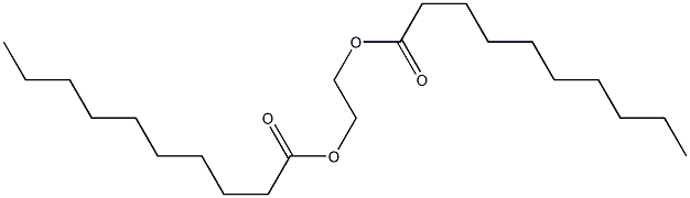 Dicapric acid ethylene ester Structure