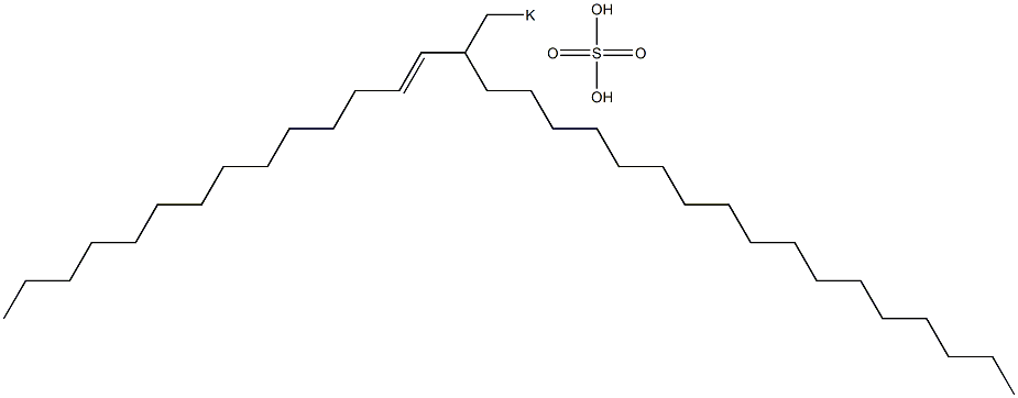 Sulfuric acid 2-(1-tetradecenyl)nonadecyl=potassium ester salt
