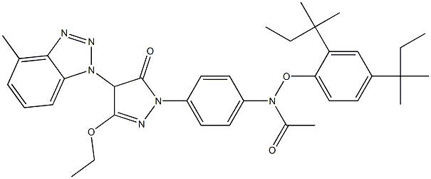 1-[4-[(2,4-Di-tert-pentylphenoxy)acetylamino]phenyl]-3-ethoxy-4-(4-methyl-1H-benzotriazol-1-yl)-5(4H)-pyrazolone