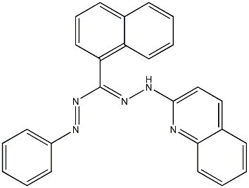 1-(Quinolin-2-yl)-3-(1-naphtyl)-5-phenylformazan