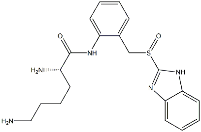 2-[[2-[L-Lys-Amino]benzyl]sulfinyl]-1H-benzimidazole