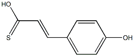 (E)-3-(4-ヒドロキシフェニル)プロペンチオ酸 化学構造式