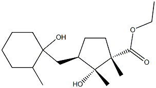 (1S,2R,3R)-2-Hydroxy-3-[(1-hydroxy-2-methylcyclohexyl)methyl]-1,2-dimethylcyclopentane-1-carboxylic acid ethyl ester