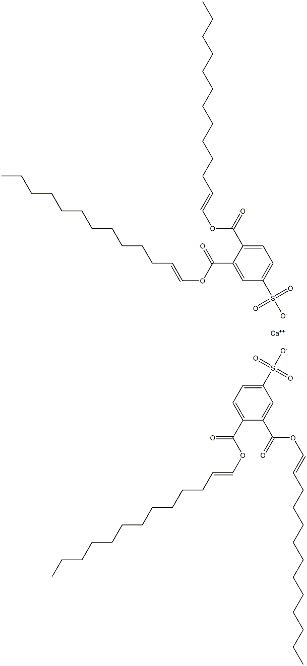 Bis[3,4-di(1-tridecenyloxycarbonyl)benzenesulfonic acid]calcium salt