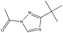 1-アセチル-3-tert-ブチル-1H-1,2,4-トリアゾール 化学構造式