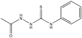 1-アセチル-4-フェニルチオセミカルバジド 化学構造式
