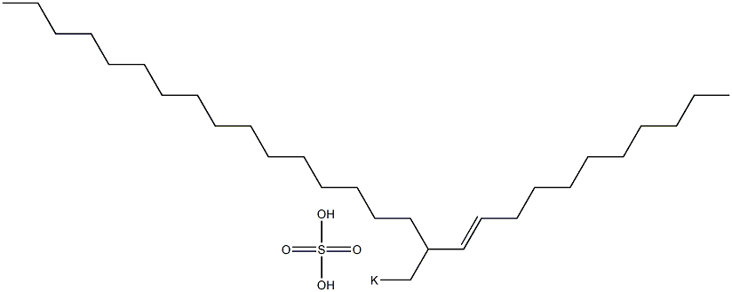 Sulfuric acid 2-(1-undecenyl)octadecyl=potassium ester salt