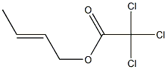 Trichloroacetic acid (2E)-2-butenyl ester Structure