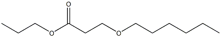 3-(Hexyloxy)propionic acid propyl ester Structure