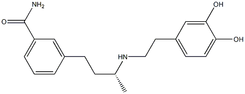 3-[(R)-3-[[2-(3,4-Dihydroxyphenyl)ethyl]amino]butyl]benzamide