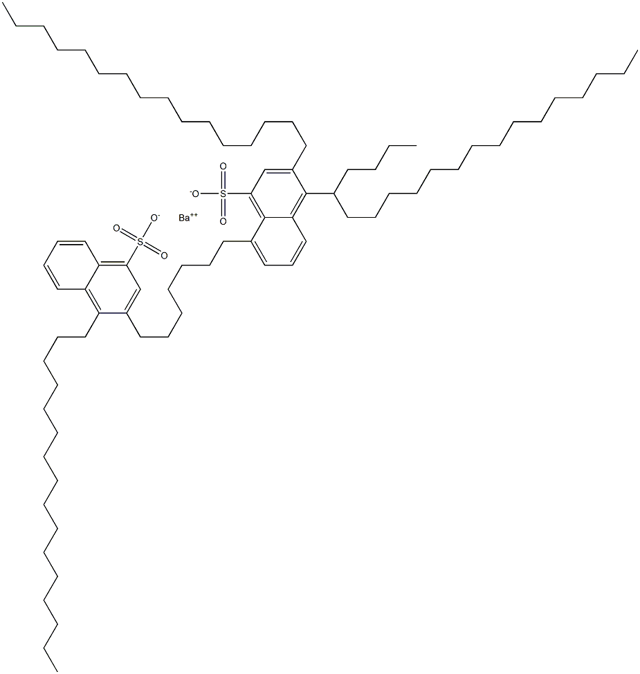 Bis(3,4-dihexadecyl-1-naphthalenesulfonic acid)barium salt