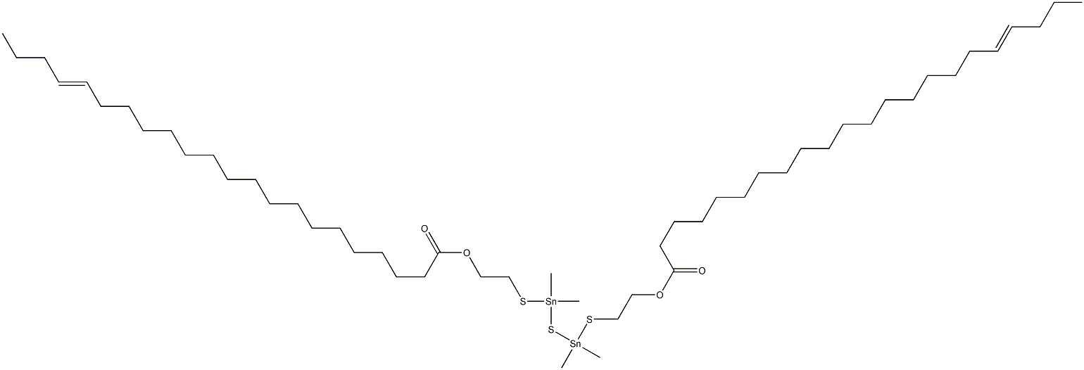 Bis[dimethyl[[2-(17-henicosenylcarbonyloxy)ethyl]thio]stannyl] sulfide Structure