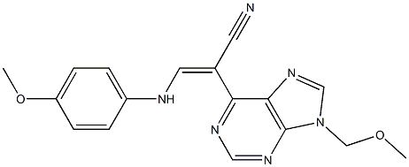 9-(Methoxymethyl)-6-[(E)-2-(4-methoxyphenylamino)-1-cyanoethenyl]-9H-purine